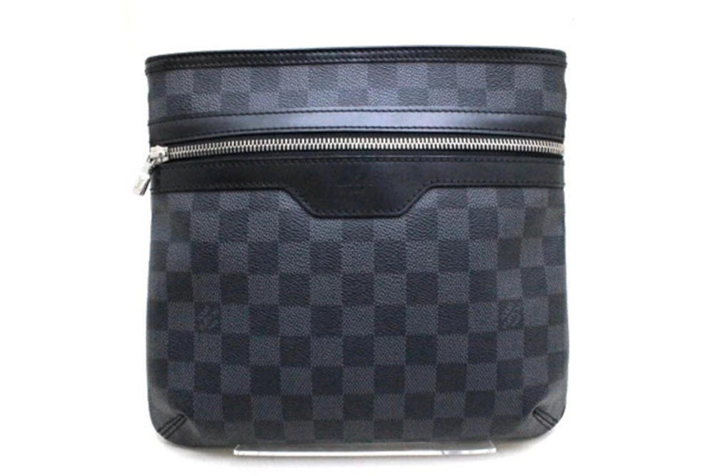LOUIS VUITTON Shoulder Bag Thomas Damier Graphite Black